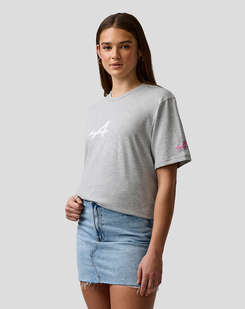 T-shirt graphique unisexe coupe classique – Gris chiné - Image 2