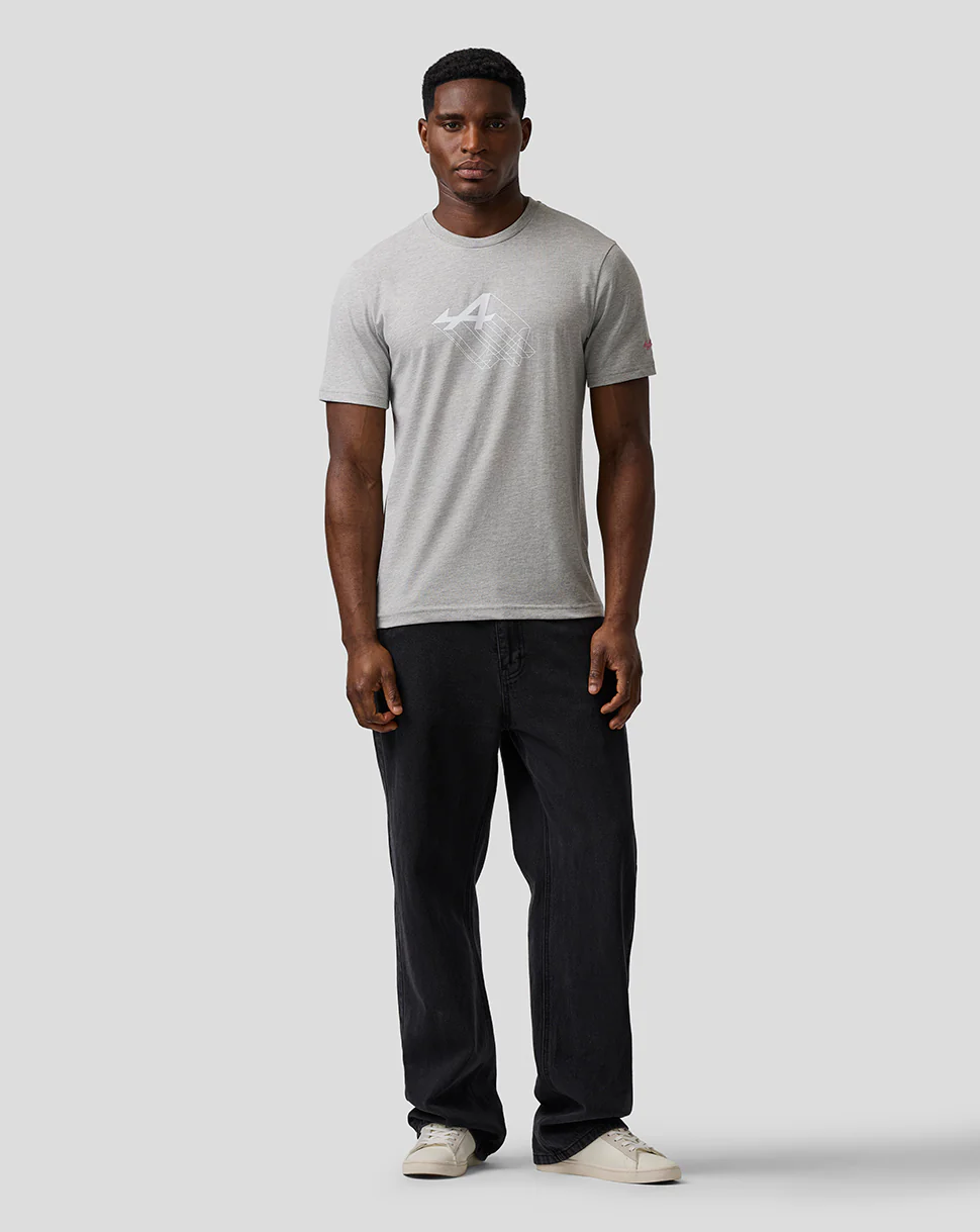 T-shirt graphique unisexe coupe classique – Gris chiné - Image 5