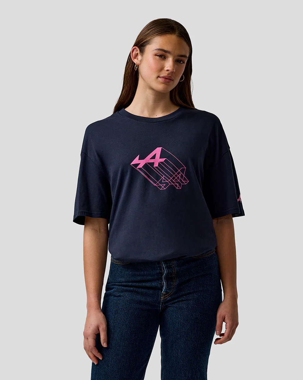 T-shirt graphique unisexe à coupe décontractée – Bleu Nuit - Image 2