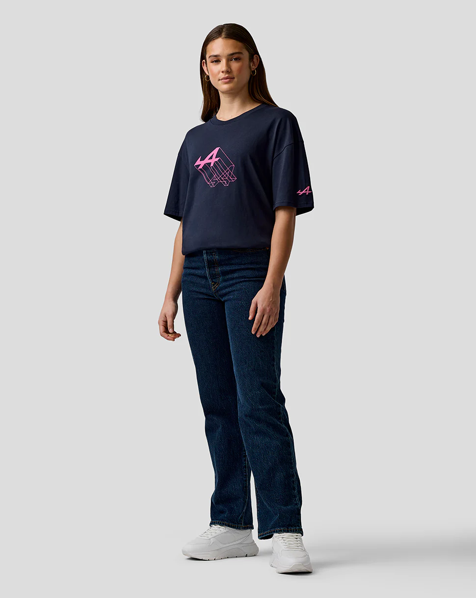 T-shirt graphique unisexe à coupe décontractée – Bleu Nuit - Image 6
