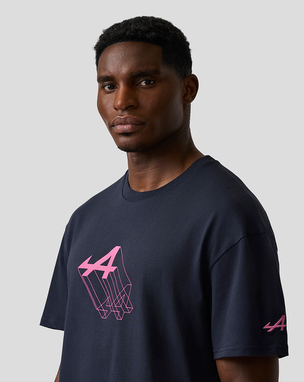 T-shirt graphique unisexe à coupe décontractée – Bleu Nuit - Image 7