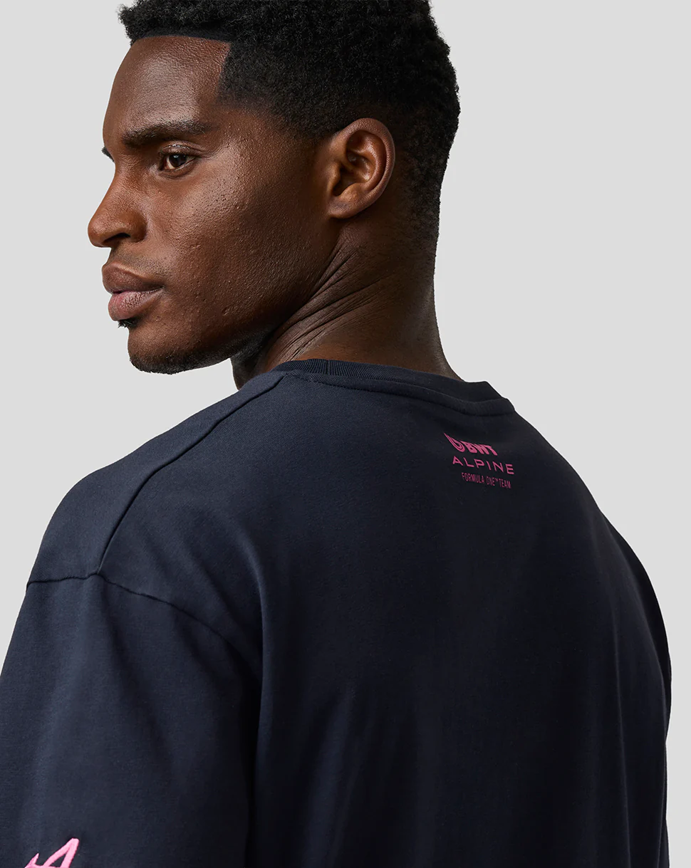 T-shirt graphique unisexe à coupe décontractée – Bleu Nuit - Image 9