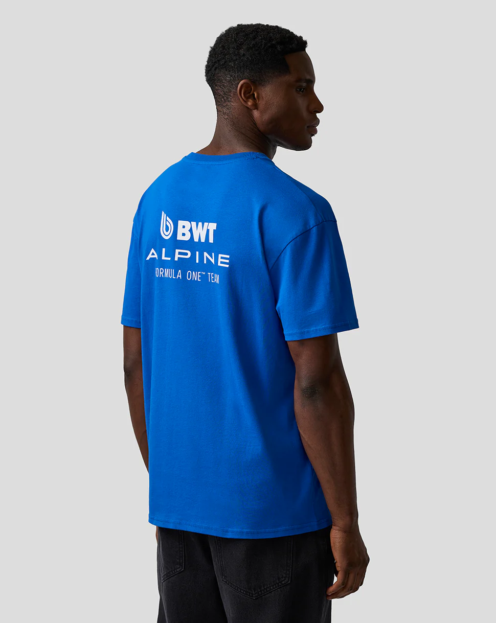 T-shirt unisexe coupe décontractée – Bleu lapis - Image 3