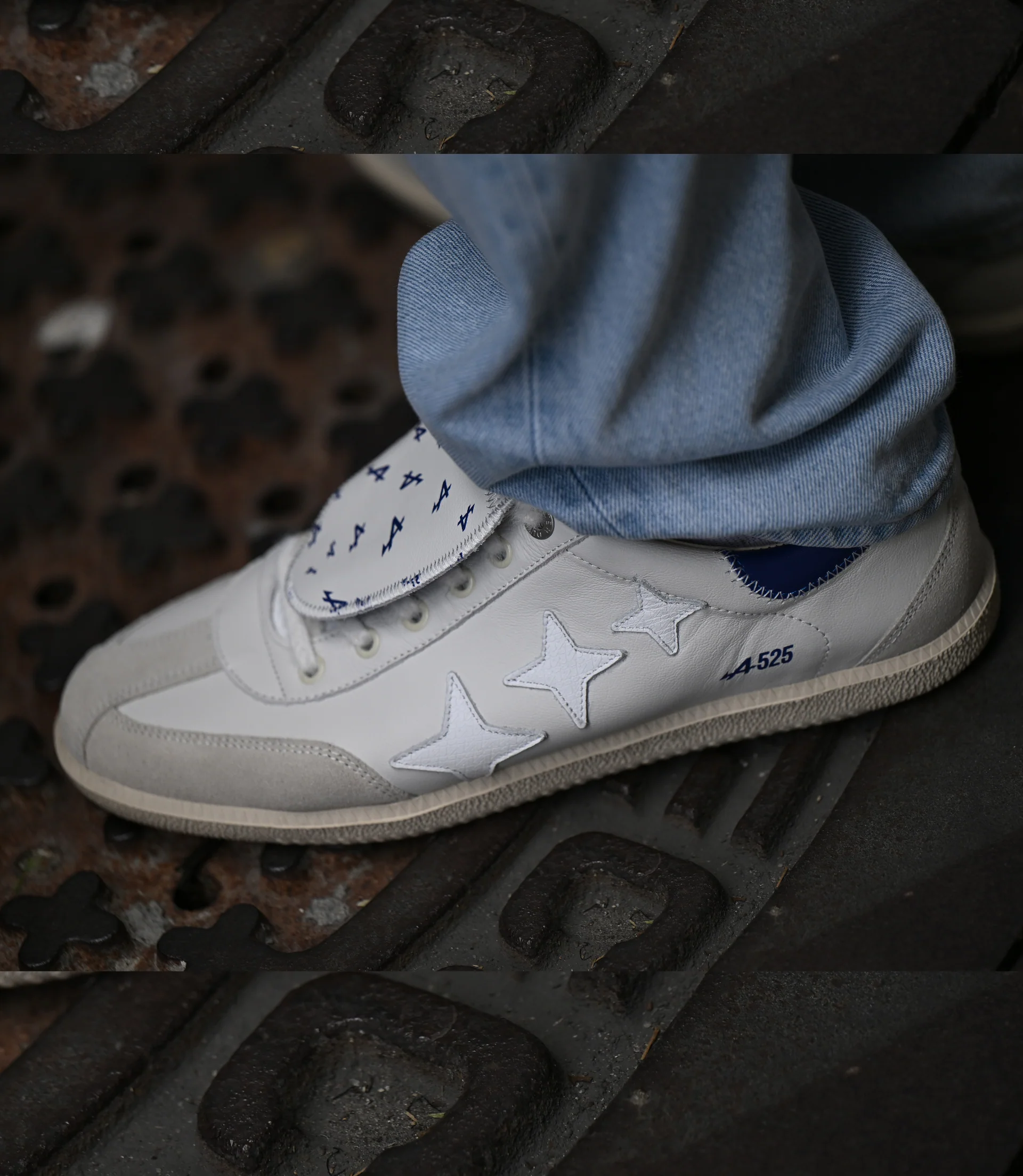 BWT Alpine Formula One Team x Duke + Dekter Sneaker Blanc + Bleu - Image 15