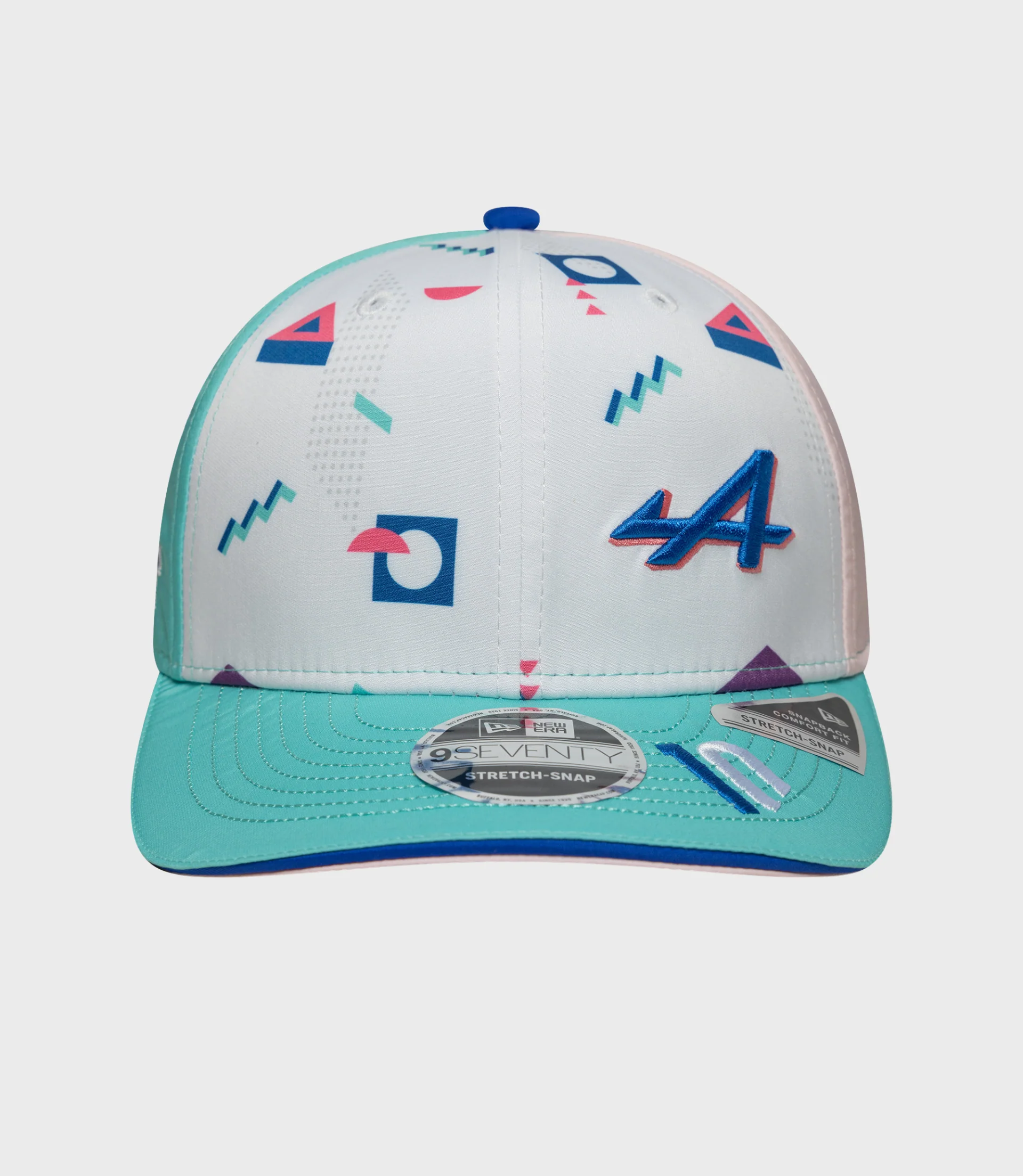 Casquettes Pierre Gasly Miami 9Seventy Stretch Snap New Era Alpine - Blanc - Image 3