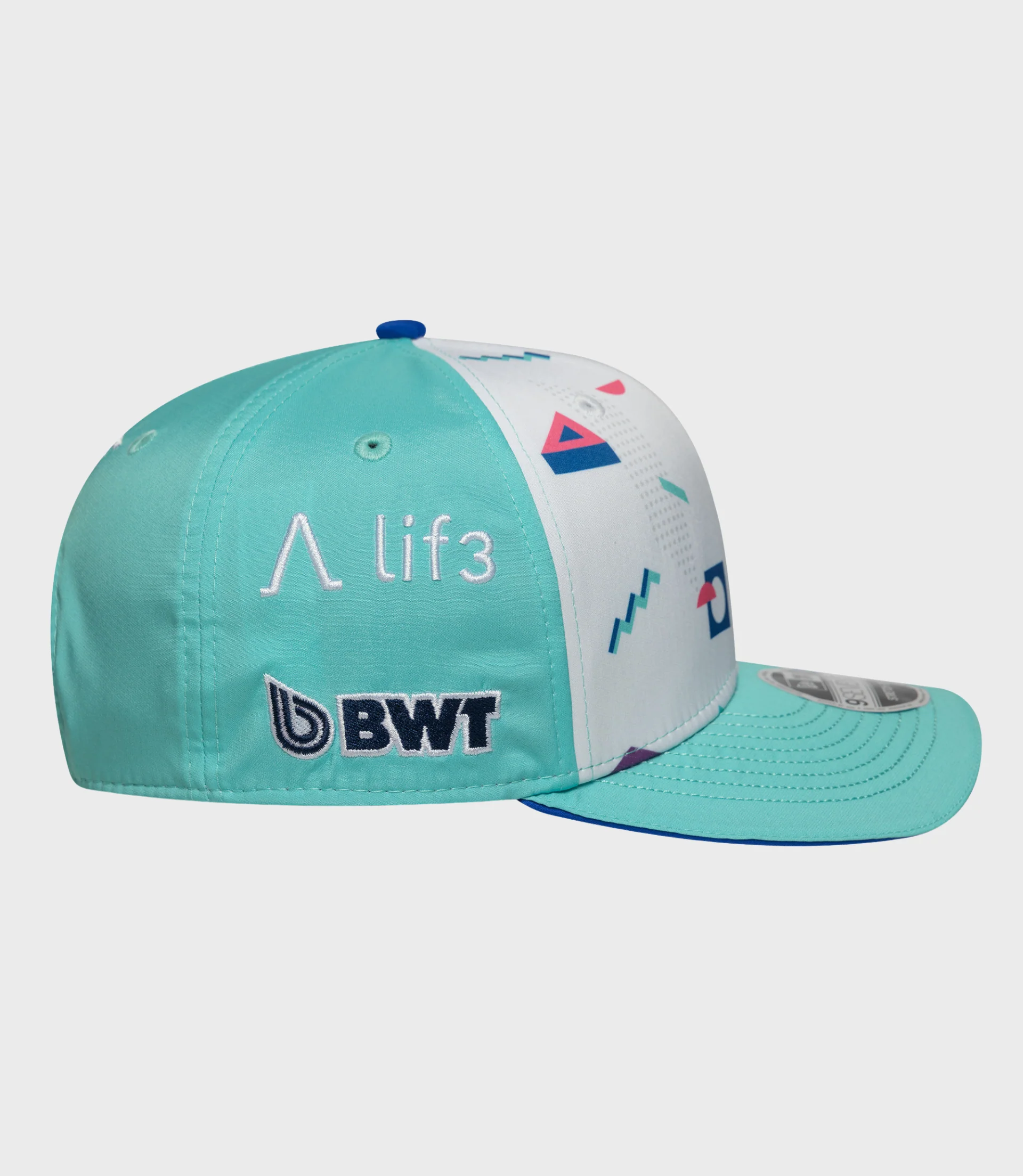 Casquettes Pierre Gasly Miami 9Seventy Stretch Snap New Era Alpine - Blanc - Image 4